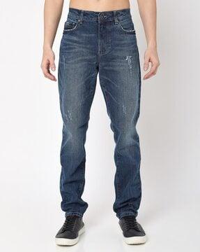 toki lightly washed straight fit jeans