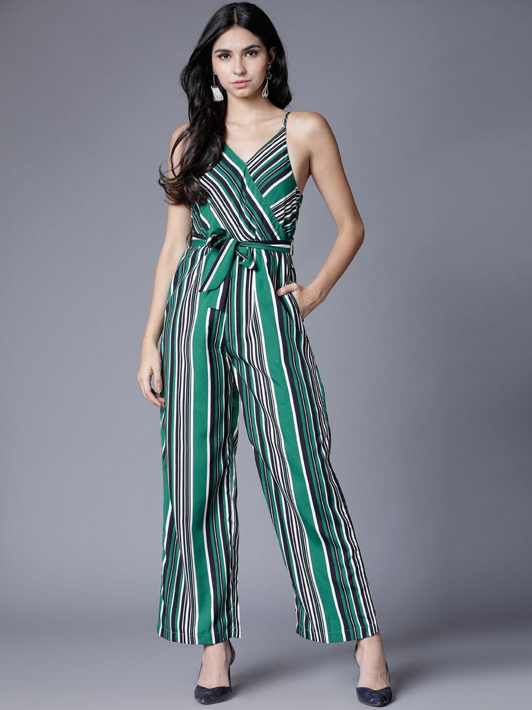 tokyo talkies multicoloured printed basic jumpsuit