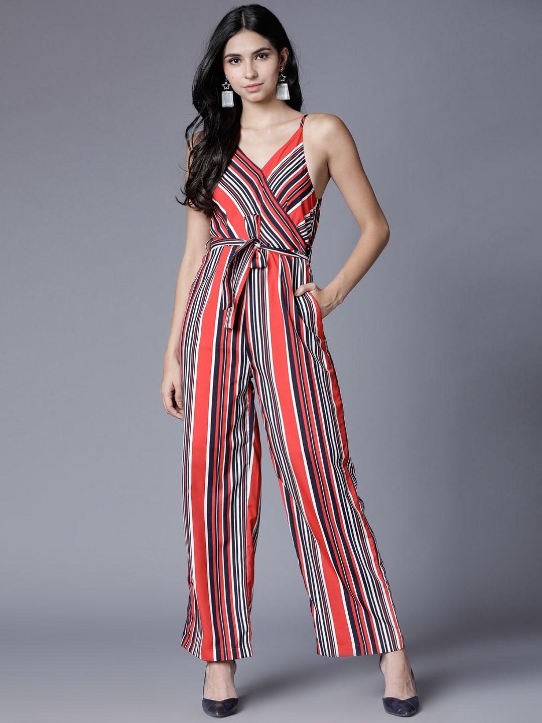 tokyo talkies multicoloured printed basic jumpsuit