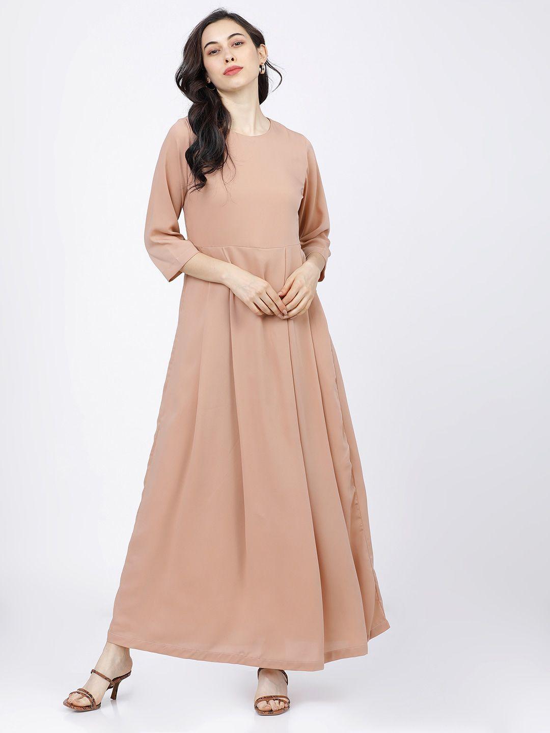 tokyo talkies nude maxi dress