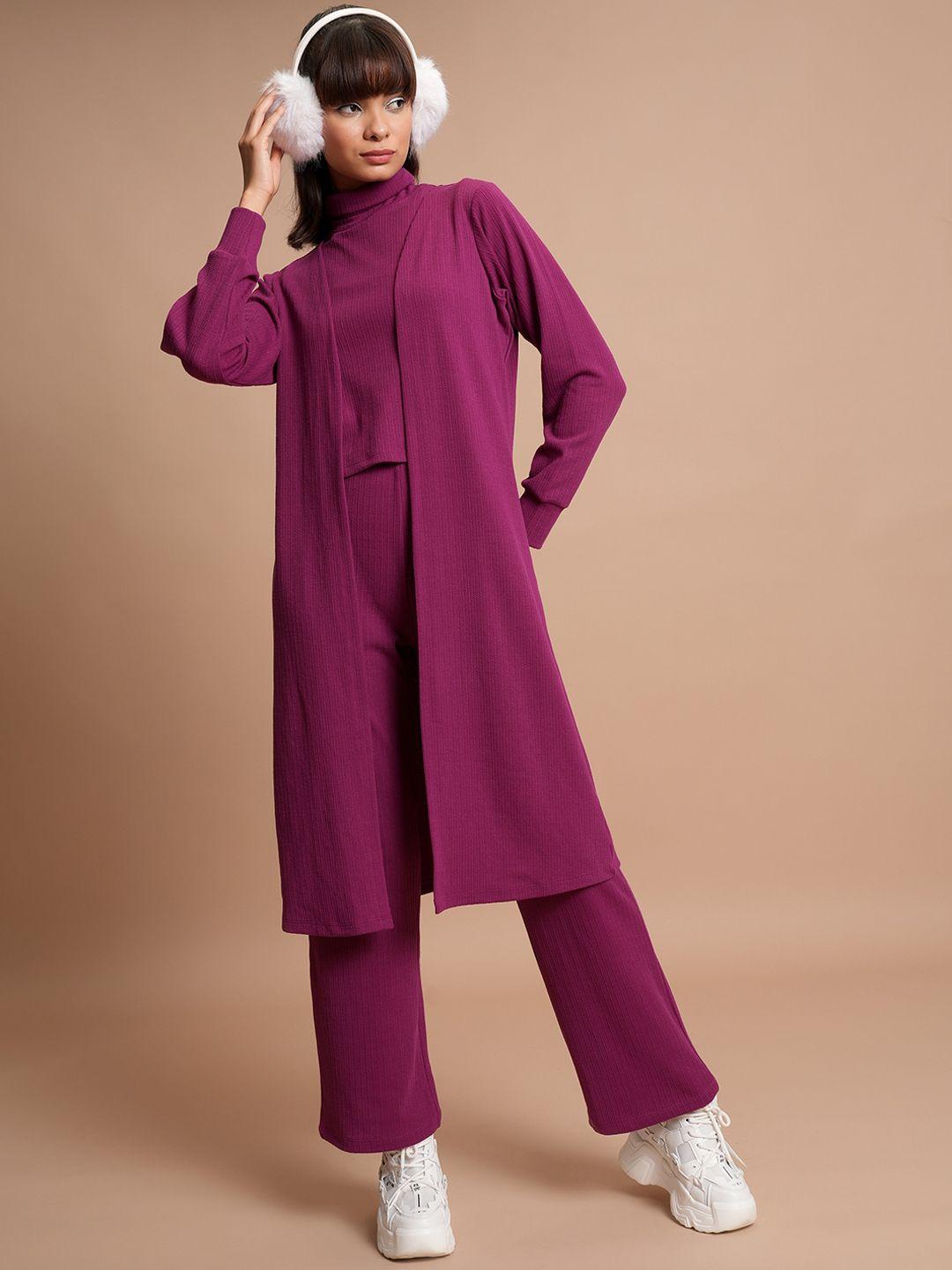 tokyo talkies pink top & flared trousers co-ords