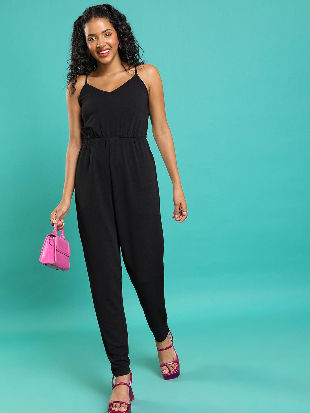 tokyo talkies shoulder straps basic jumpsuit