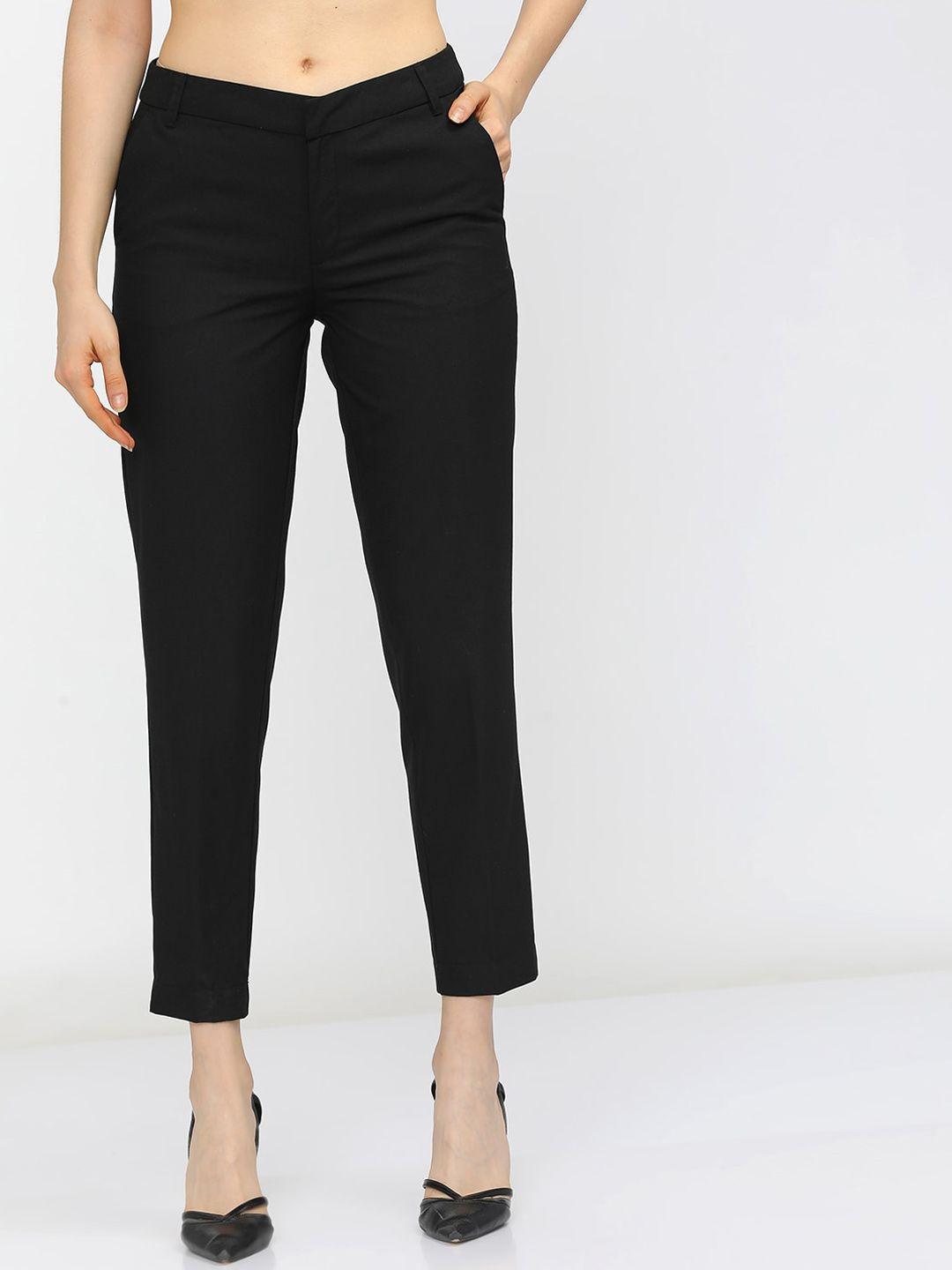 tokyo talkies women black trousers