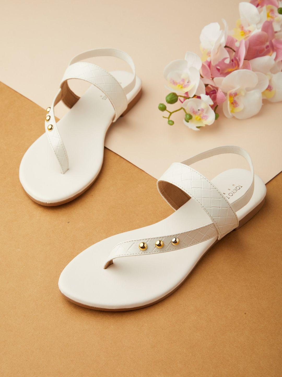 tokyo talkies women white ballerinas flats