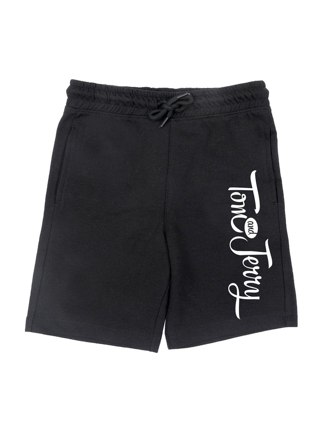 tom & jerry by wear your mind boys black tom & jerry shorts
