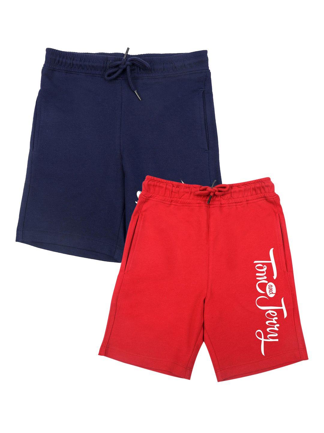 tom & jerry by wear your mind boys navy blue printed tom & jerry shorts