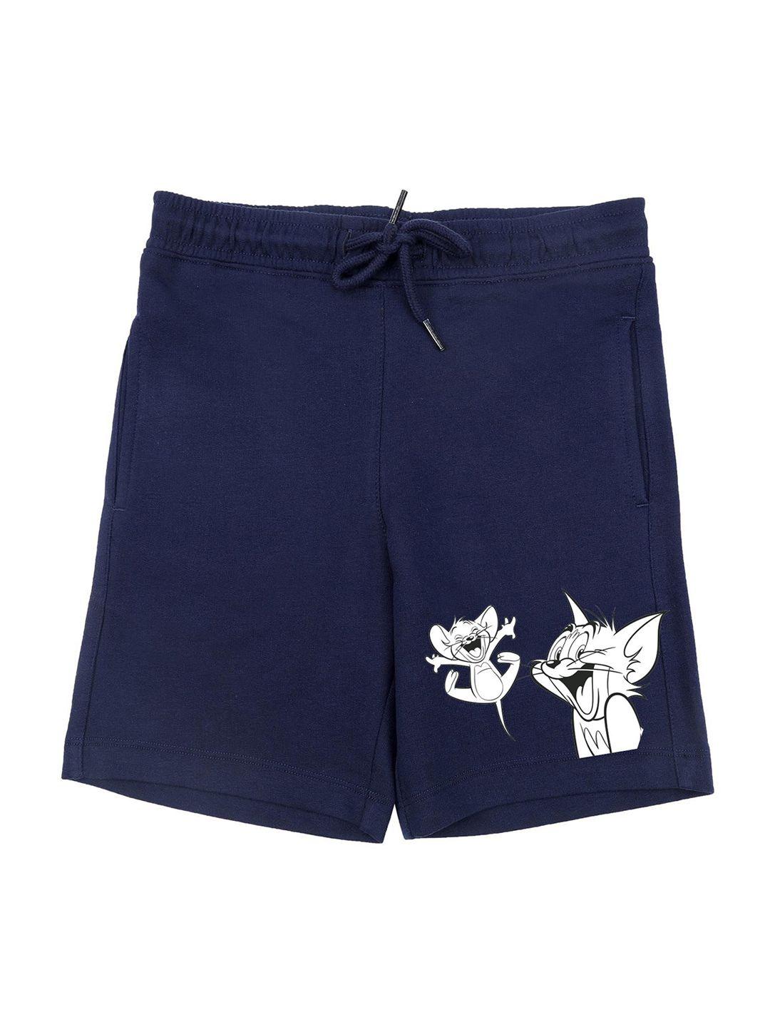 tom & jerry by wear your mind boys navy blue tom & jerry shorts