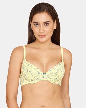 tom & jerry padded wired medium coverage t-shirt bra