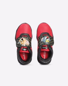 tom & jerry print outdoor shoes with velcro closure