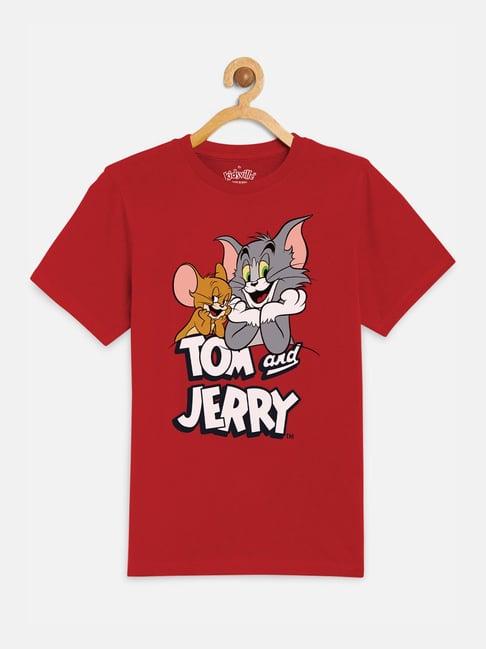 tom & jerry printed tshirt for kids boys