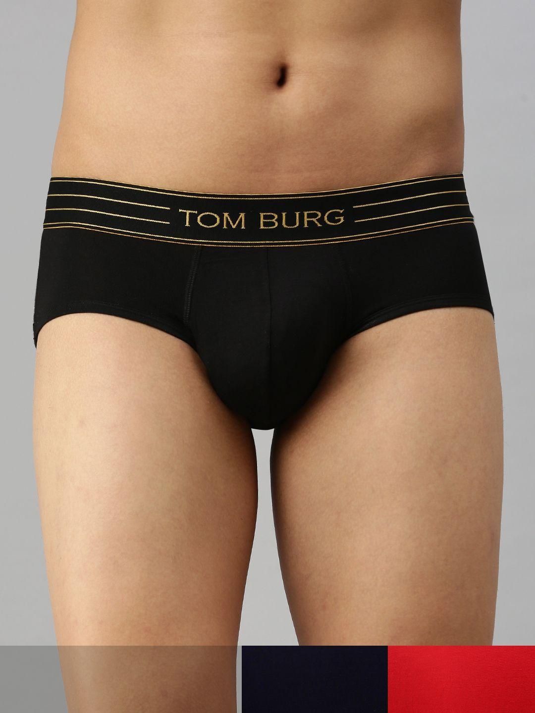 tom burg men pack of 3 solid basic briefs 3030