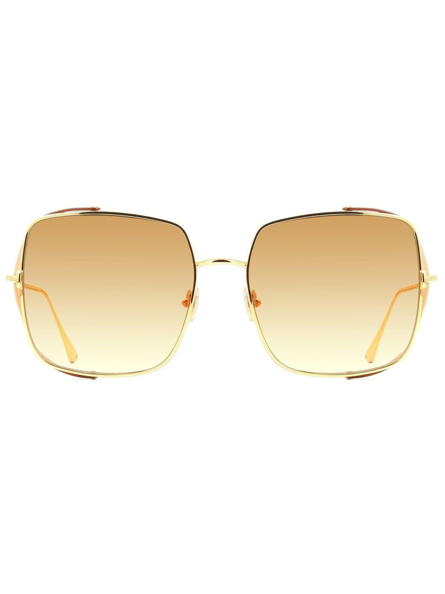 tom ford ft090160 bevelled uv protected sunglasses for women brown (60)