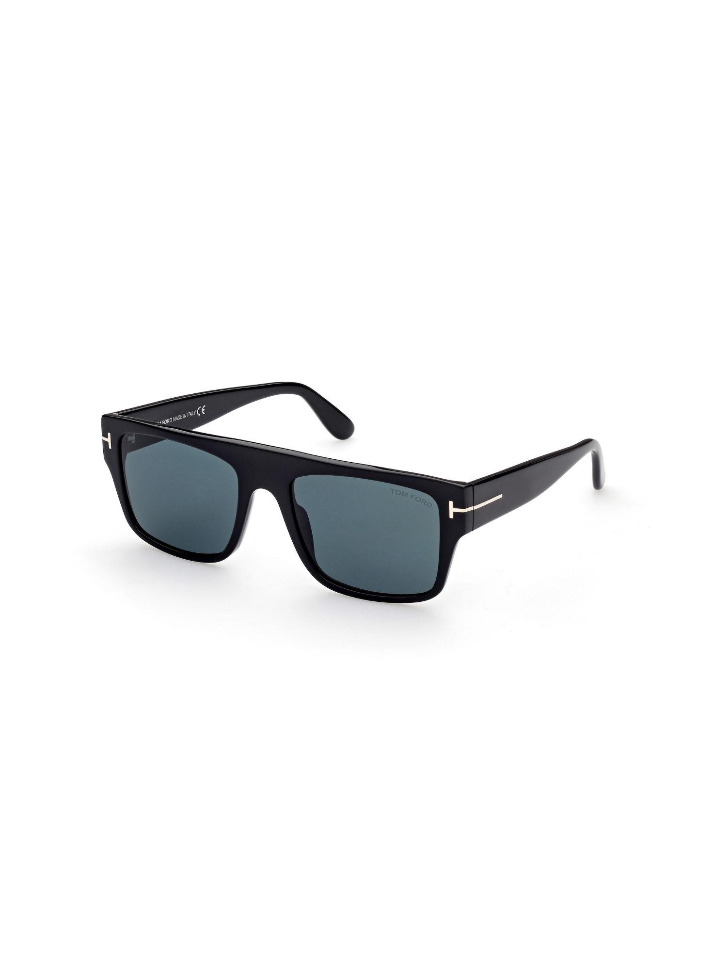 tom ford ft09075501v dunning-02 rectangular sunglasses for men grey (55)