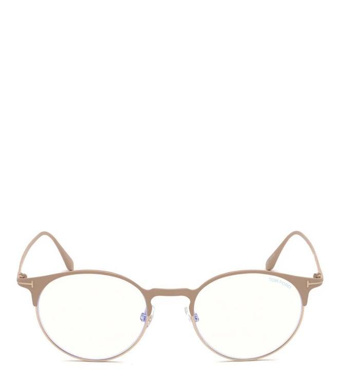 tom ford ft5548b51083 beige oval eyewear frames for women