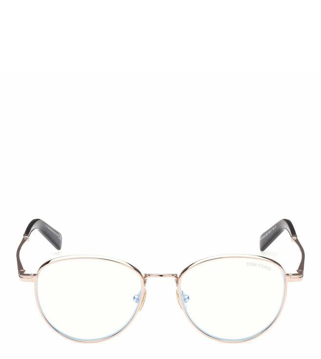 tom ford ft5749b52028 rose gold oval frames for men