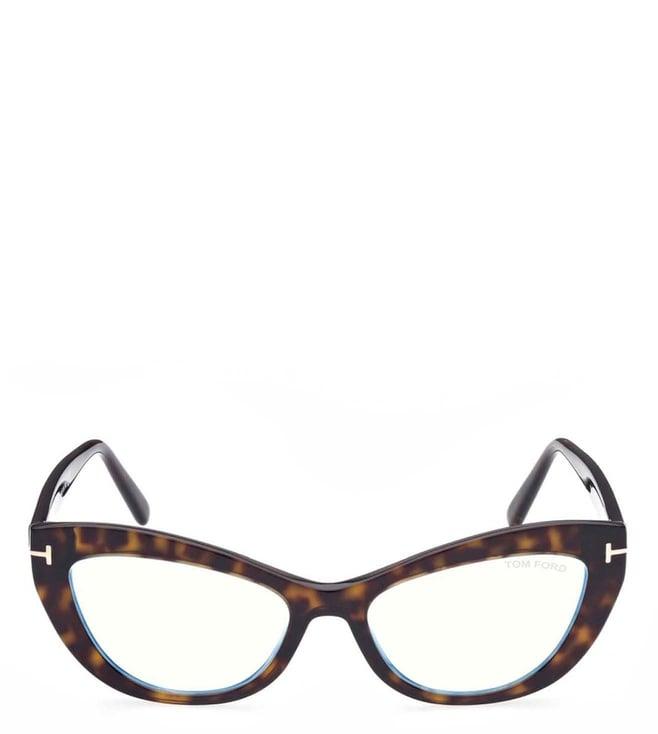 tom ford ft5765-b54052 blue block cat eye eye frames for women