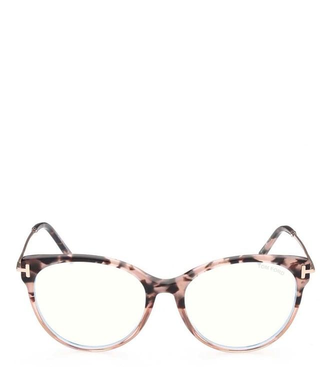 tom ford ft5770-b54055 blue block cat eye eye frames for women