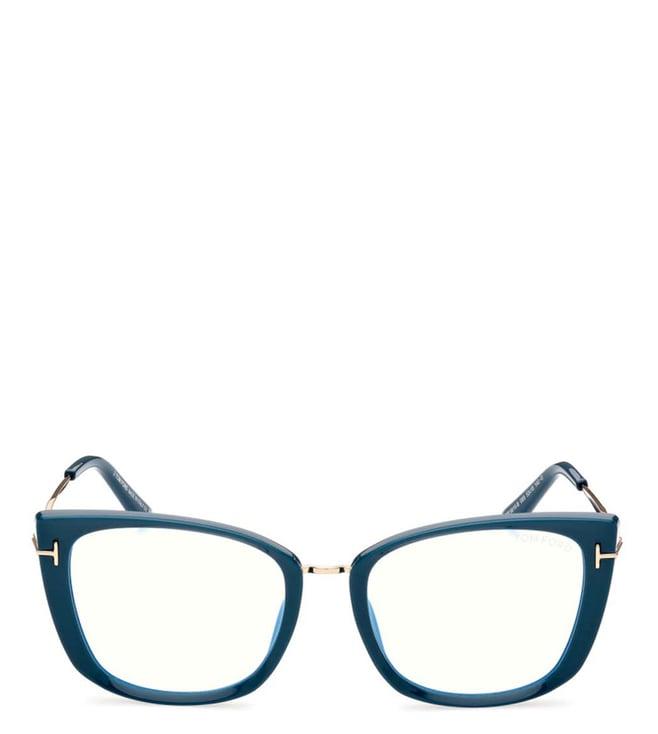 tom ford ft5816b53089 blue cat eye eyewear frames for women