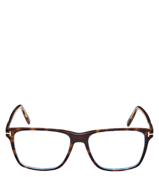 tom ford ft5817-b 54 055 havana rectangular eye frames for men