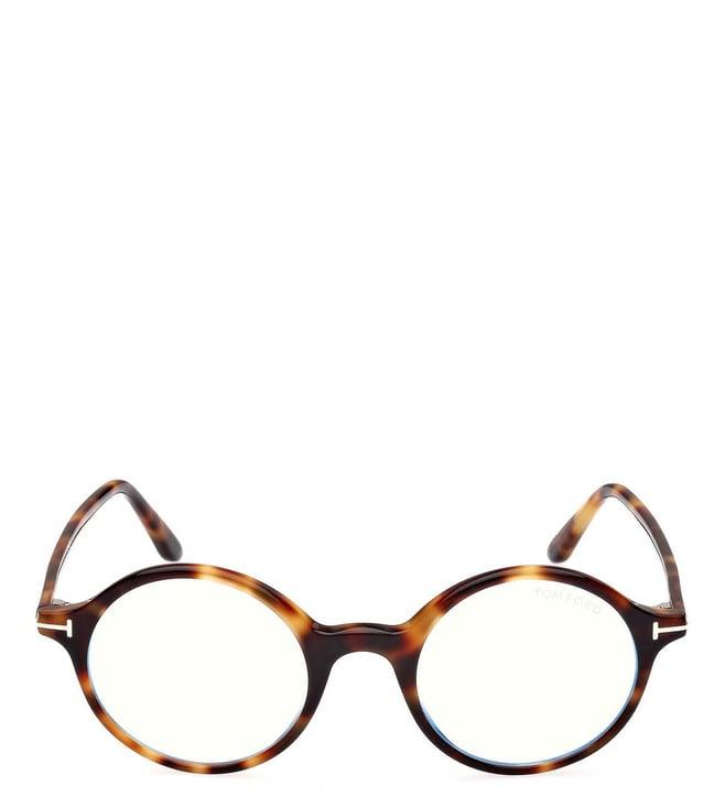 tom ford ft5834b47053 brown round frames for men