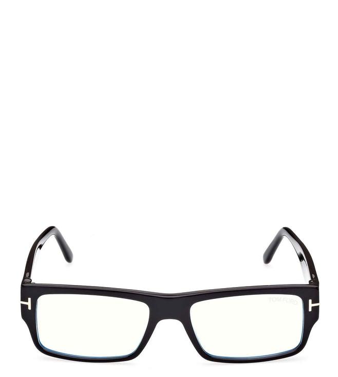 tom ford ft5835b54001 black rectangular frames for men