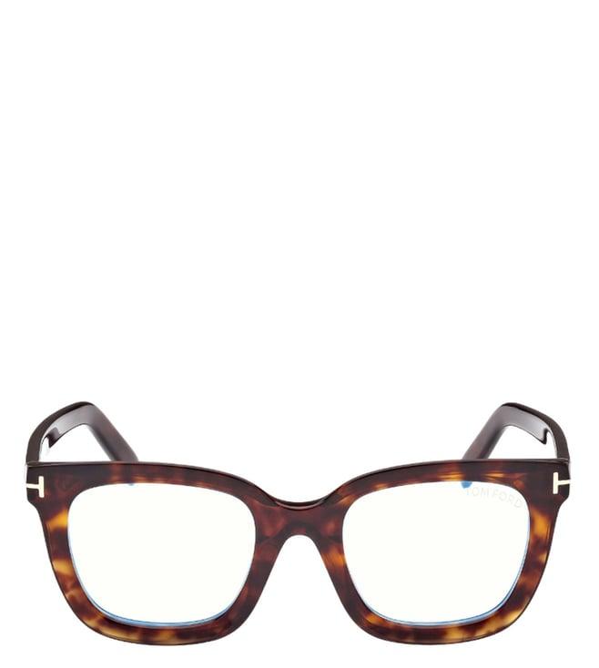 tom ford ft5880-b 51 052 brown square eye frames for women