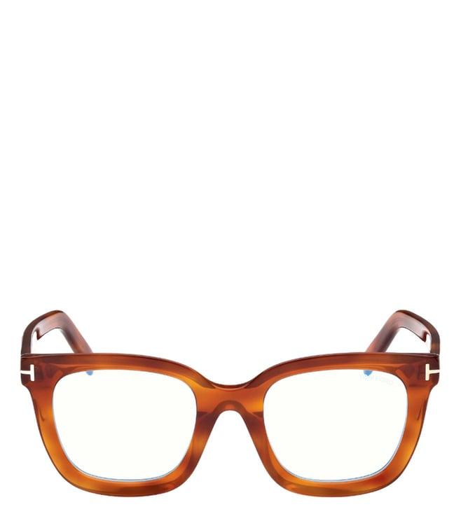 tom ford ft5880-b 51 053 brown square eye frames for women