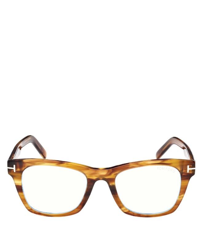 tom ford ft5886-b 50 047 brown square eye frames for men
