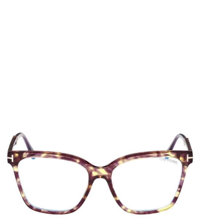 tom ford ft5892-b 56 055 havana square eye frames for women