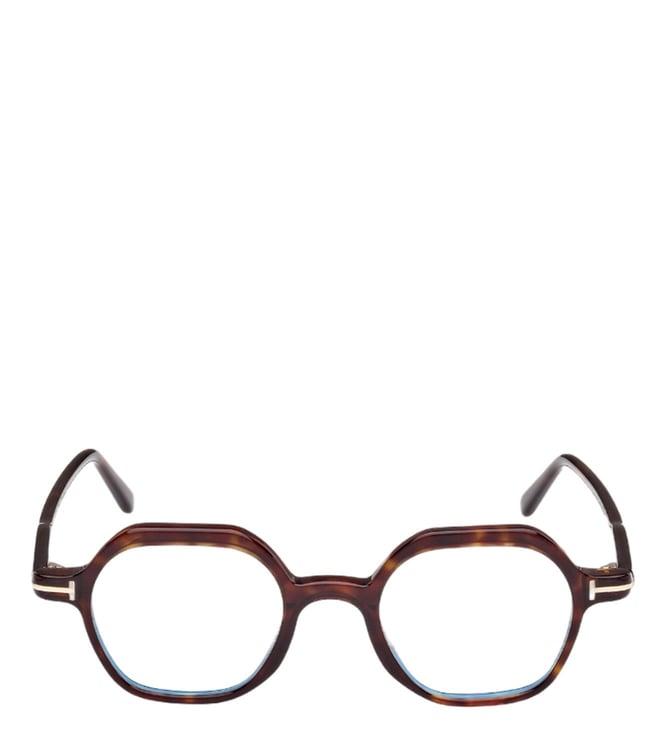 tom ford ft5900-b 46 052 havana geometric eye frames for men