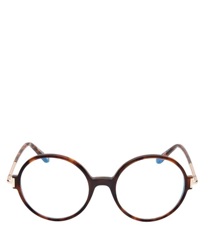 tom ford ft5914-b 53 052 brown round eye frames for women