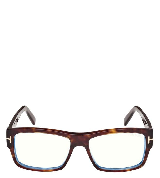 tom ford ft5941-b 55 052 brown rectangular eye frames for men