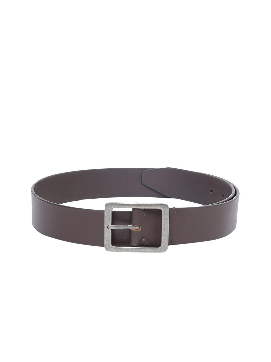 tom lang london men brown leather formal belt