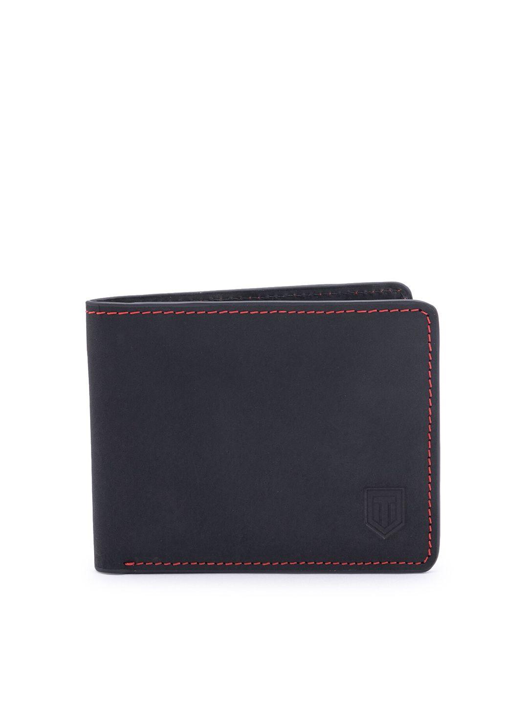 tom lang london men leather two fold wallet