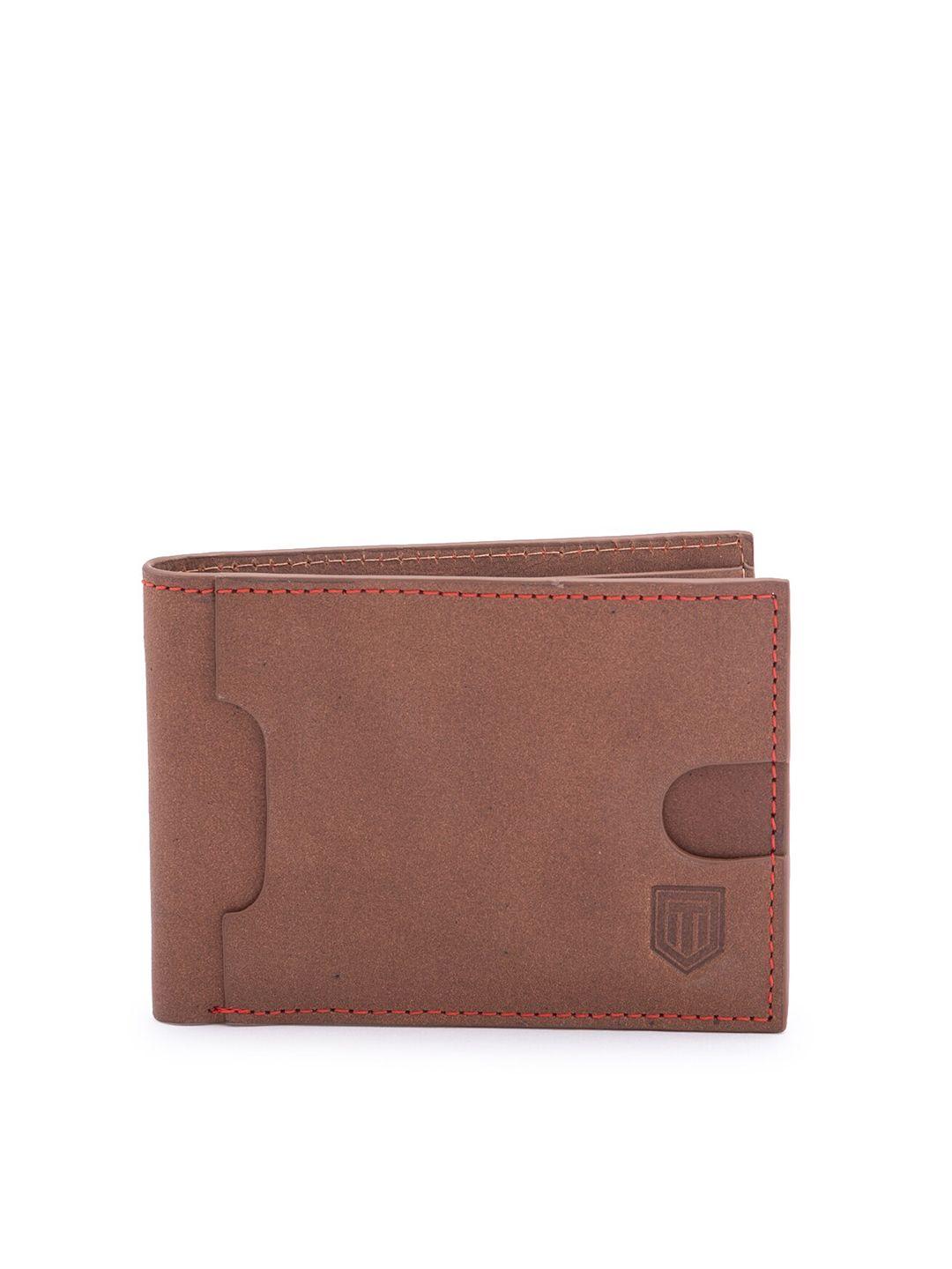 tom lang london men leather two fold wallet