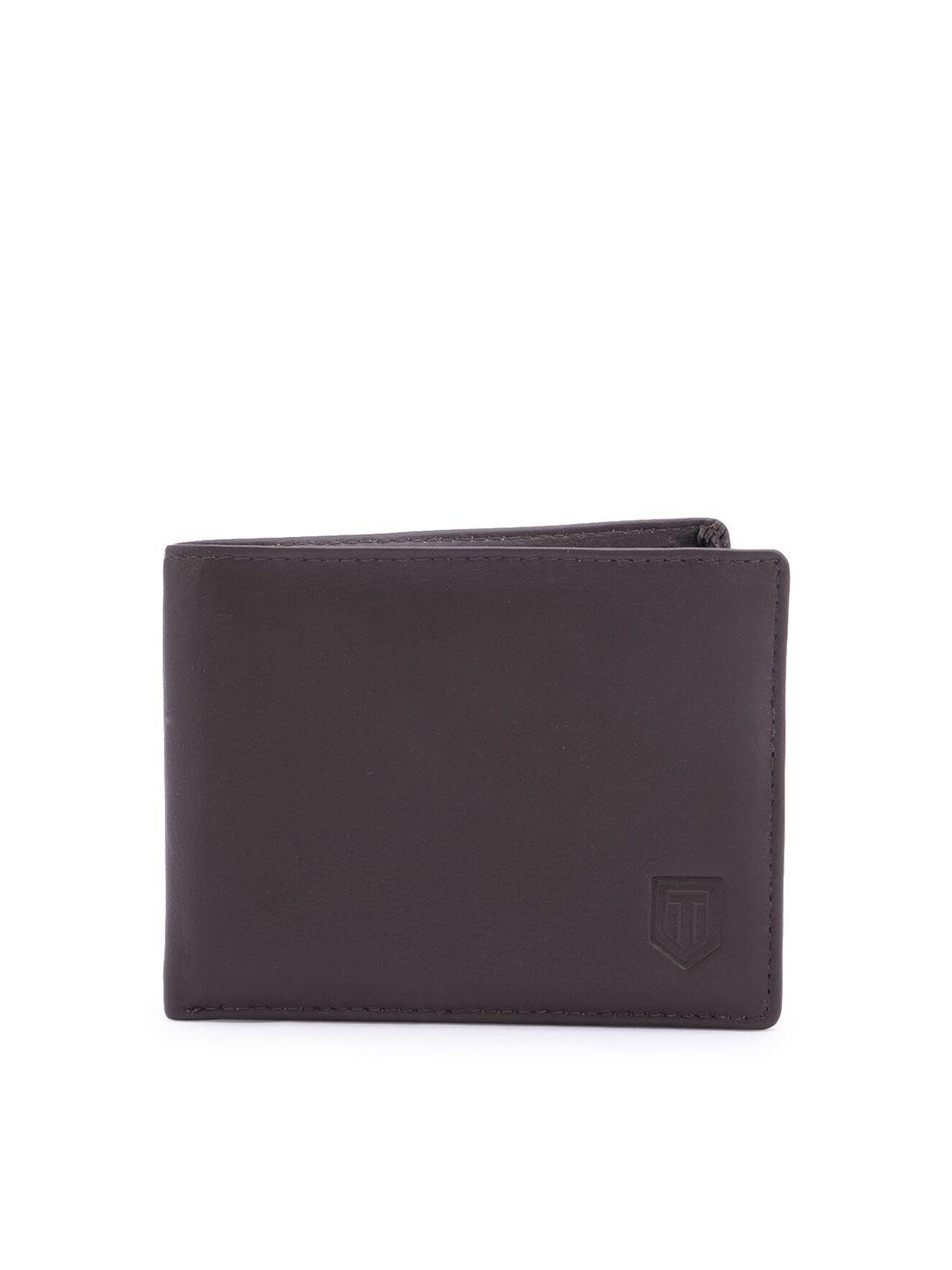 tom lang london men leather two fold wallet