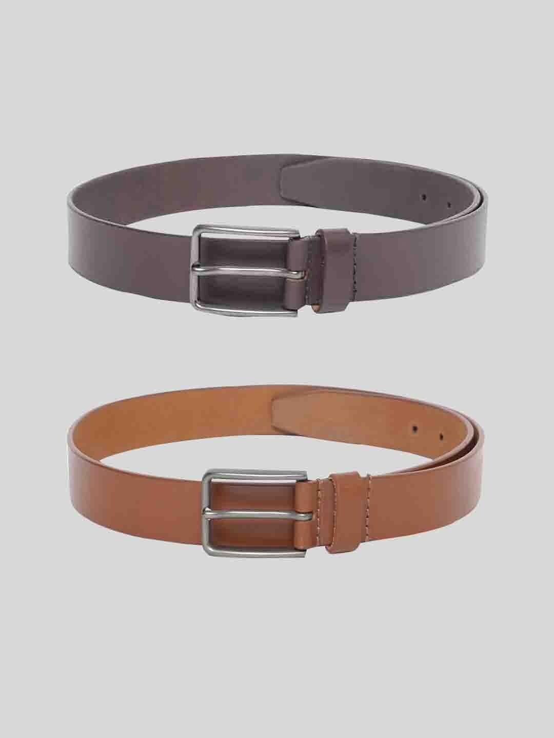 tom lang london men pack of 2 leather formal belt