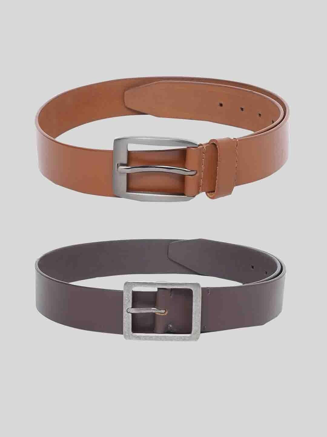 tom lang london men pack of 2 leather formal belt