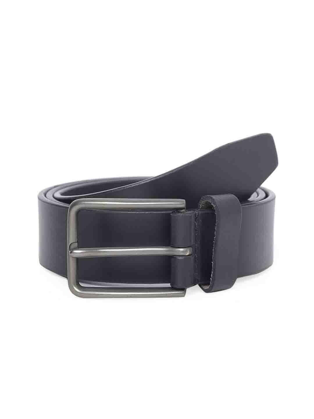 tom lang london men solid leather belt with tang closure