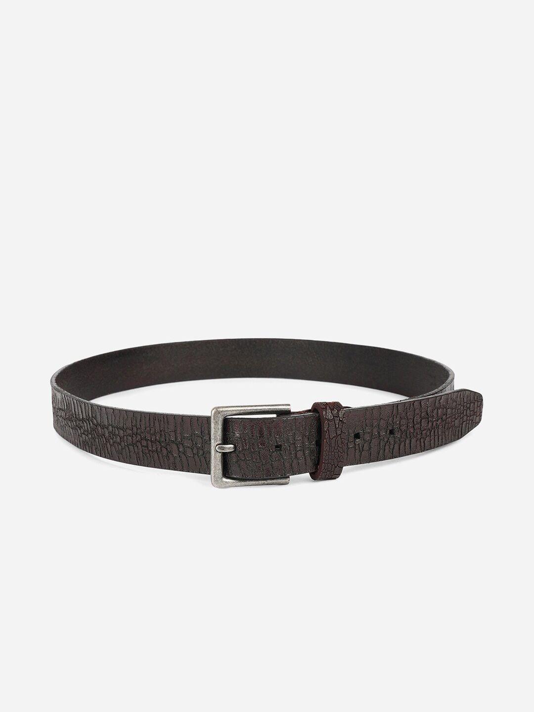 tom lang london men textured leather belt