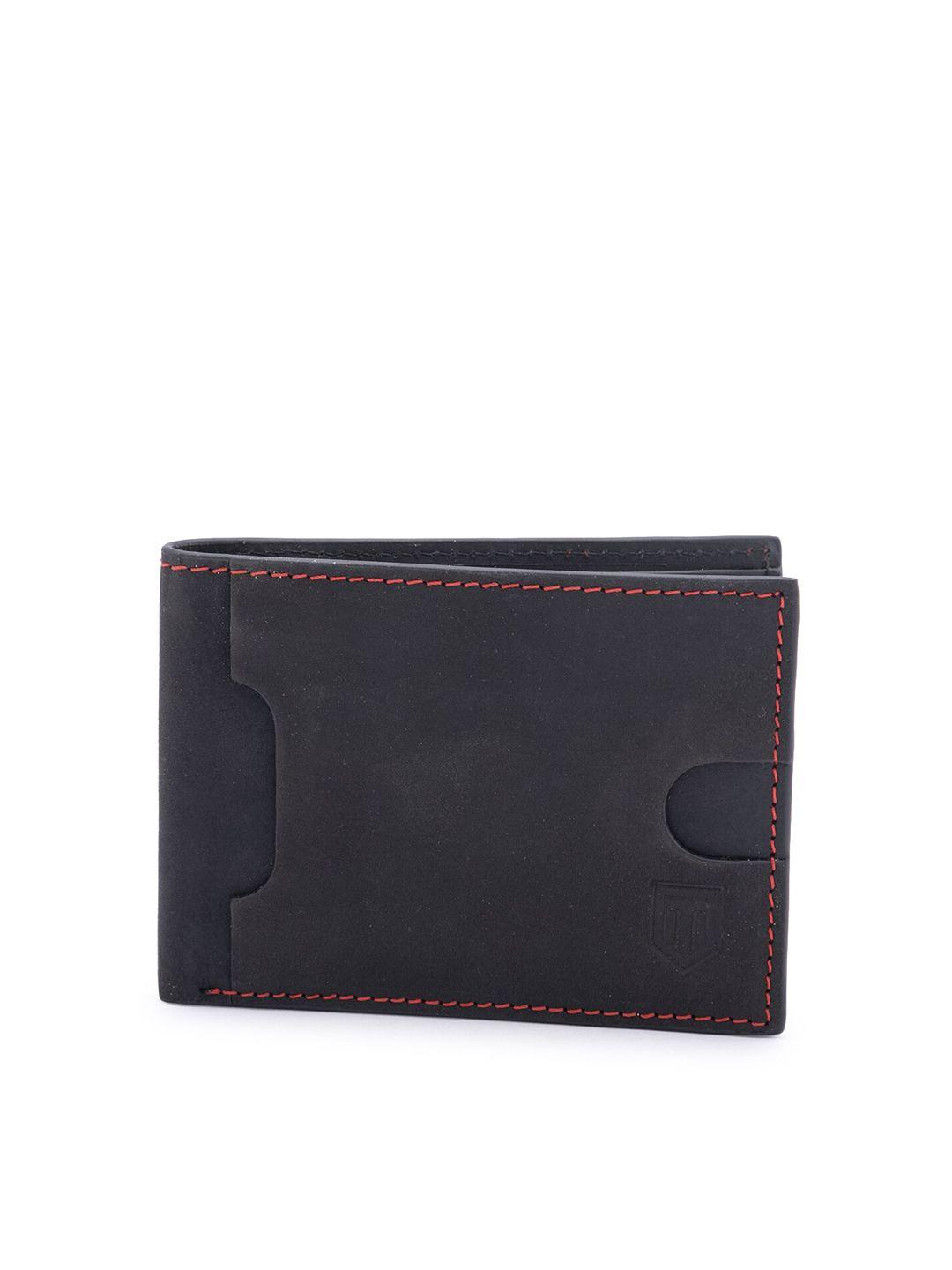 tom lang london men textured leather two fold wallet