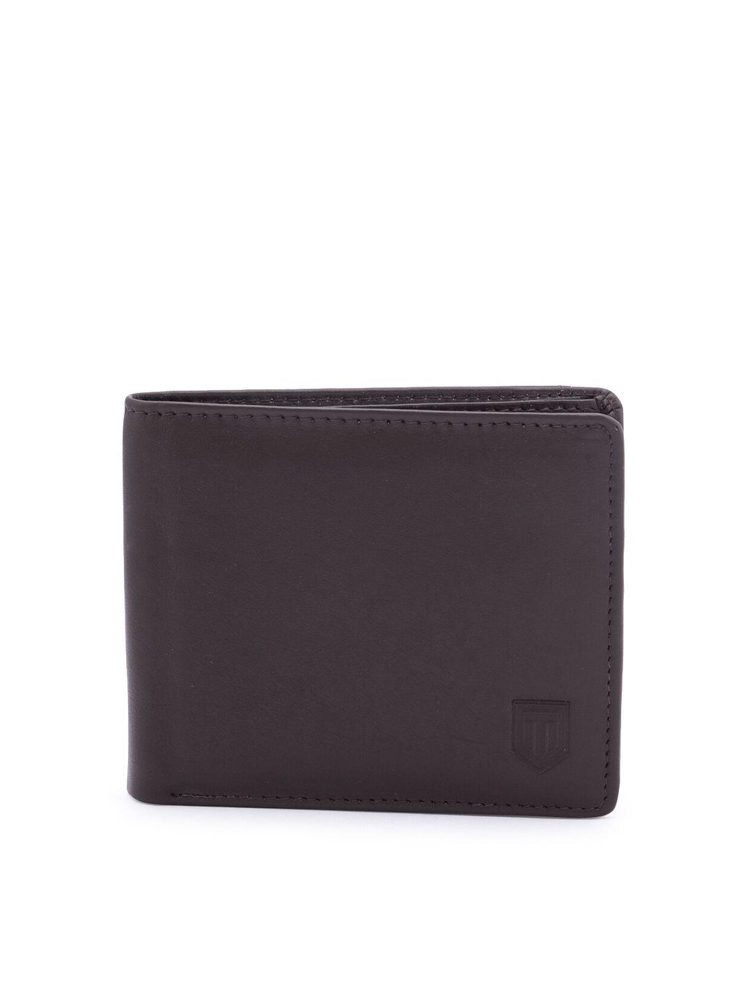 tom lang london men textured leather two fold wallet