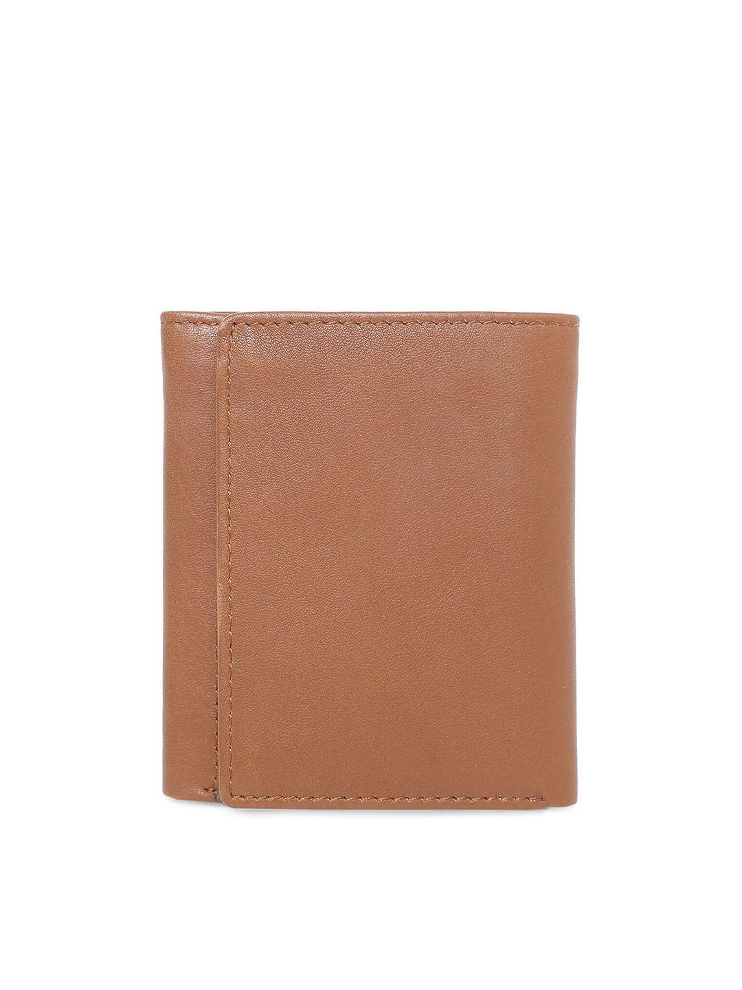 tom lang london textured leather three fold wallet