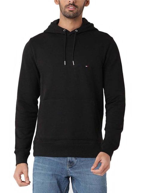tommy hilfiger black regular fit hoodie