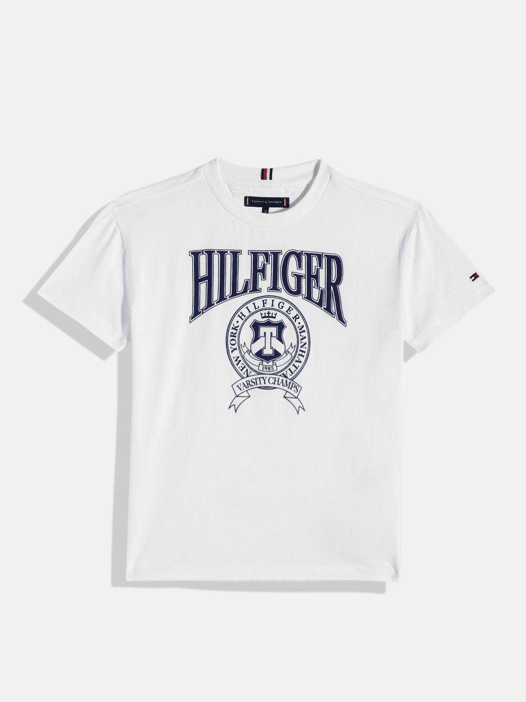 tommy hilfiger boys brand logo print nautical t-shirt