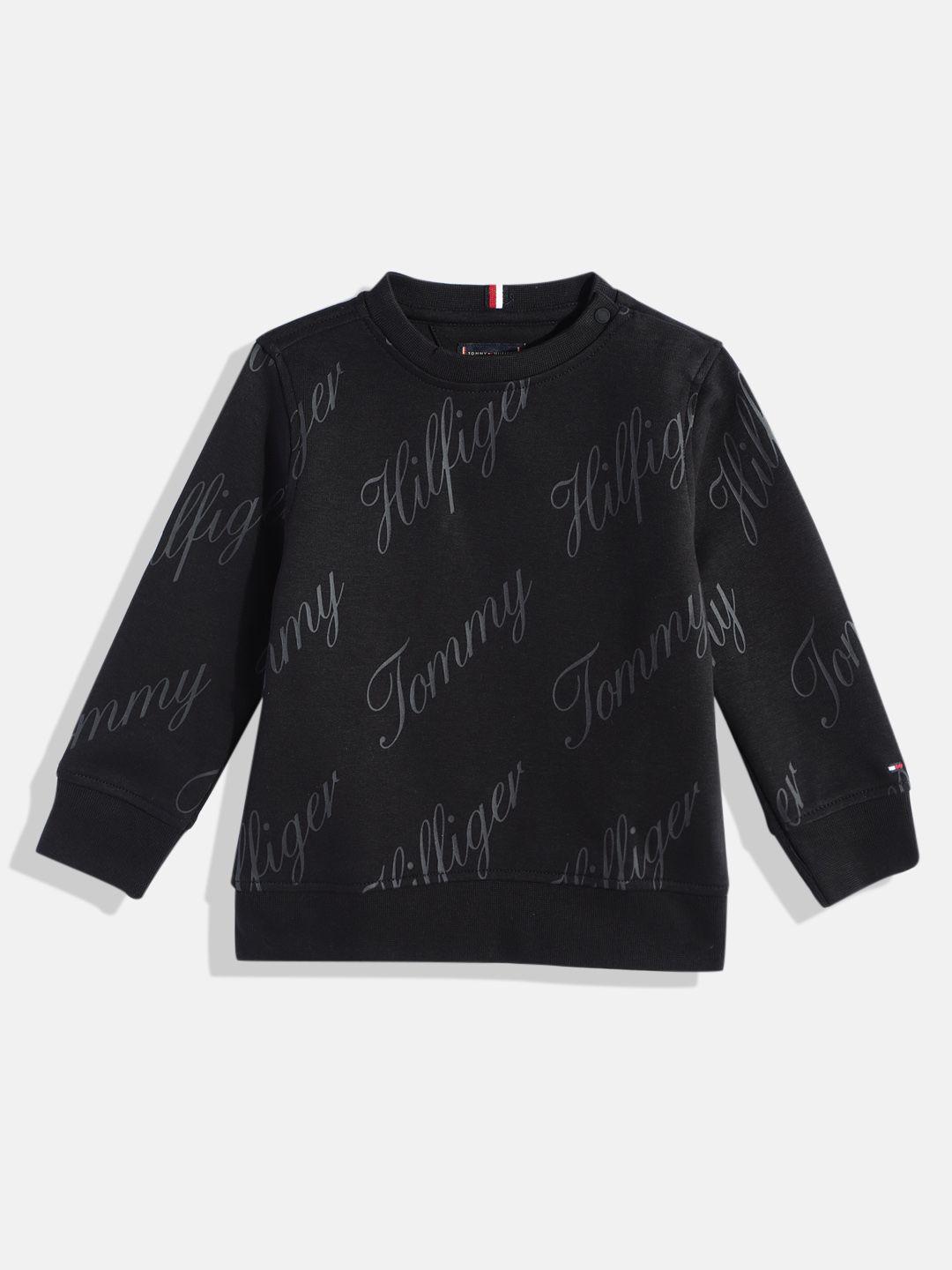 tommy hilfiger boys brand logo printed sweatshirt