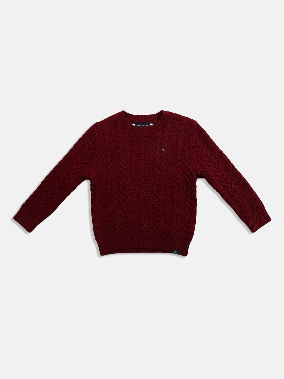 tommy hilfiger boys cable knit pullover
