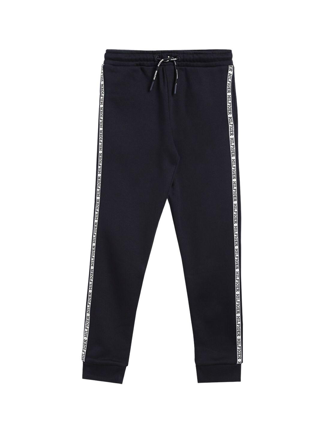 tommy hilfiger boys mid rise regular fit cotton joggers