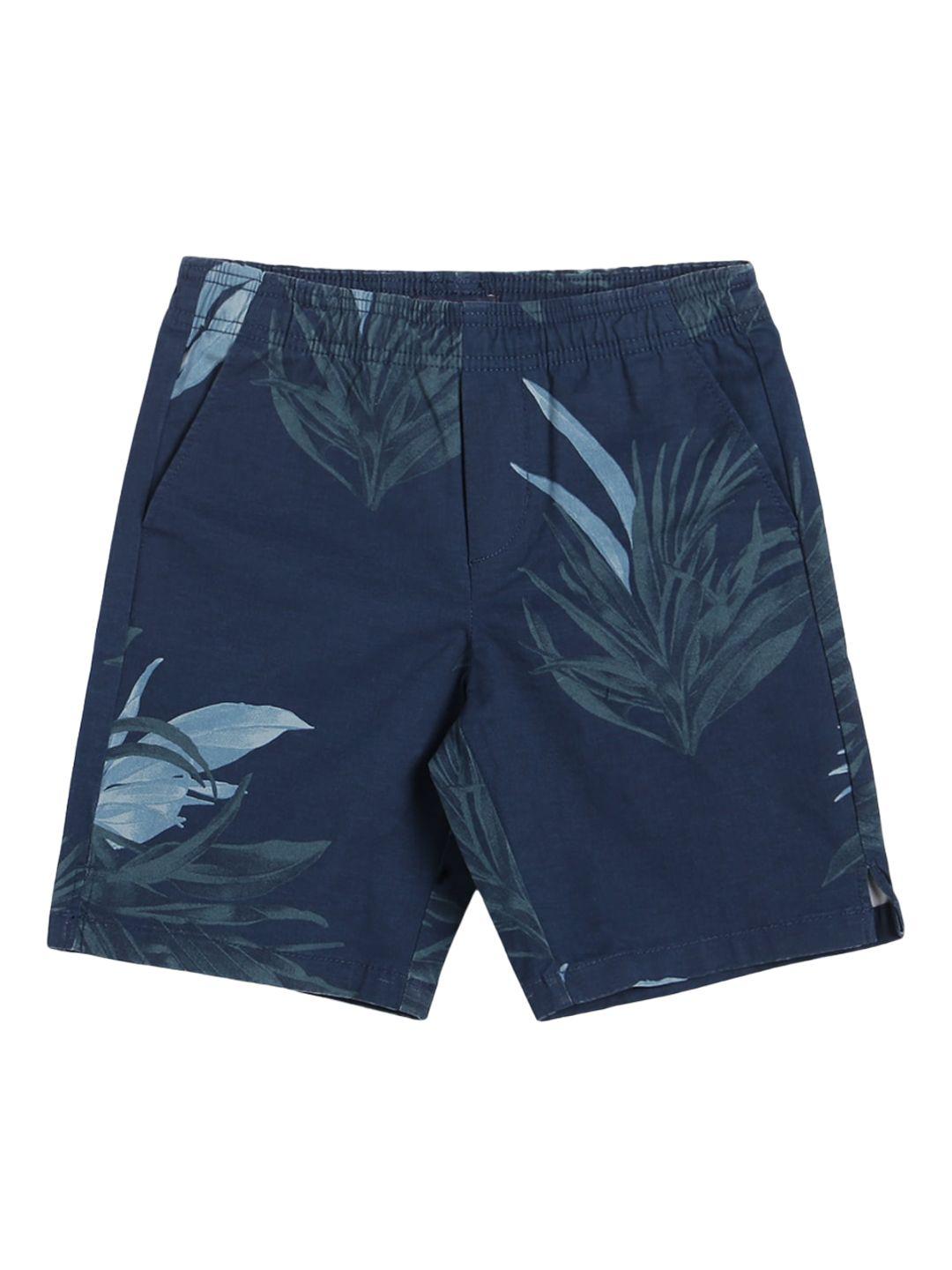 tommy hilfiger boys mid rise tropical printed shorts