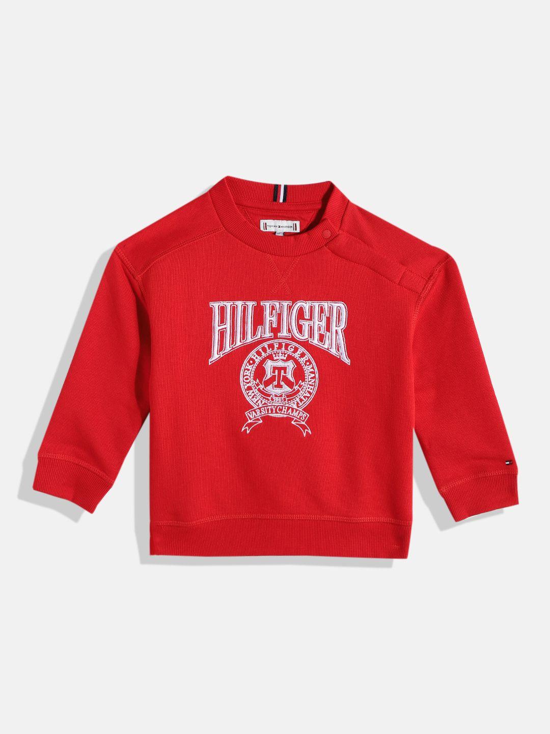 tommy hilfiger boys varsity embroidered sweatshirt